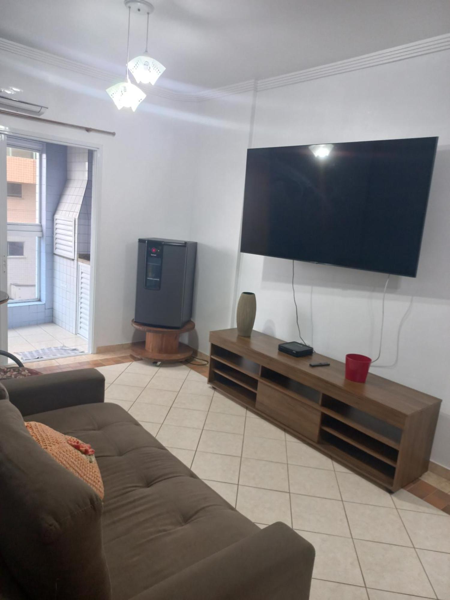 Apto Vista Mar, 8 Pessoas, Varanda Gourmet, Pe Na Areia! Praia Grande  Kültér fotó